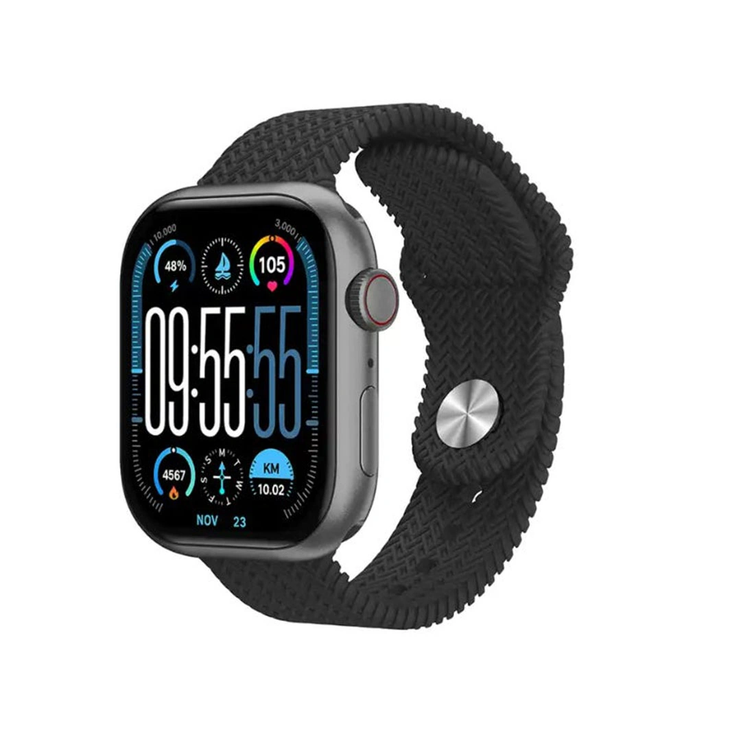 ساعة سمارت اتش كي برو بلس - شاشه امولد 1.28 بوصة - اسود