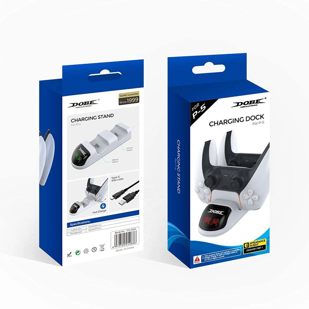 قاعدة شحن ذراع تحكم Dobe لجهاز بلاي ستيشن 5 - أبيض - PS5