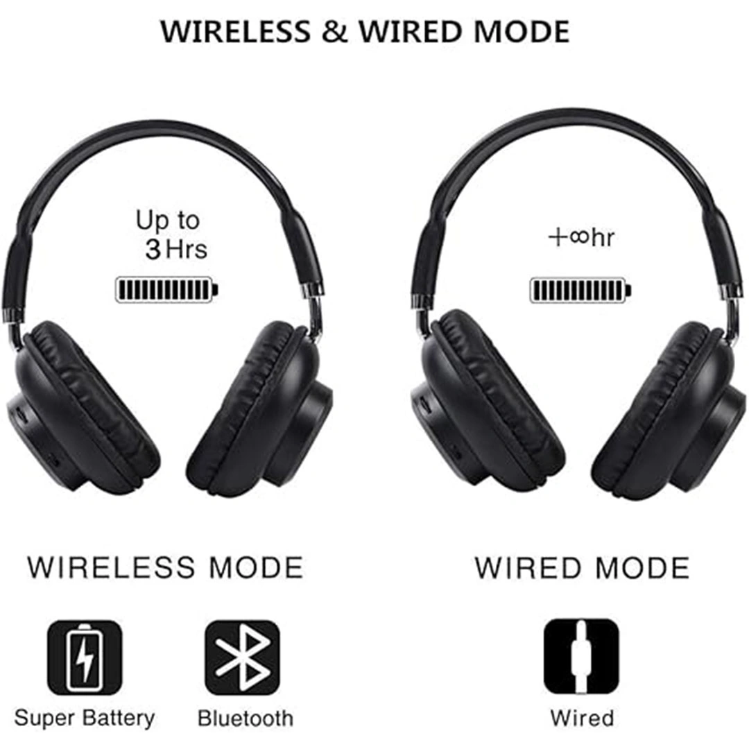 سماعة رأس ستريو من صودو - أسود - SD-706