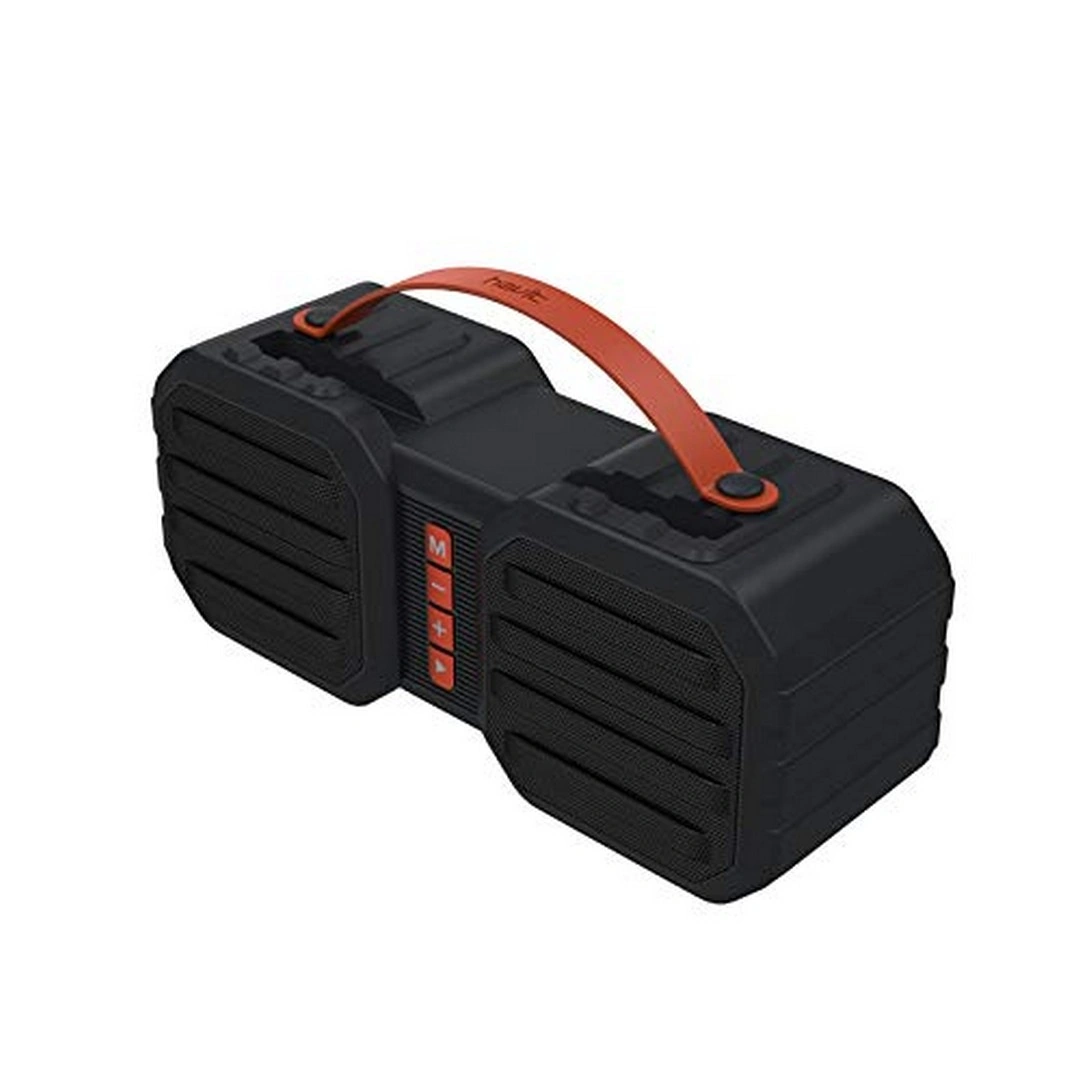 مكبر صوت محمول هافيت بلوتوث - 1800 مللي أمبير - أسود - SK802BT