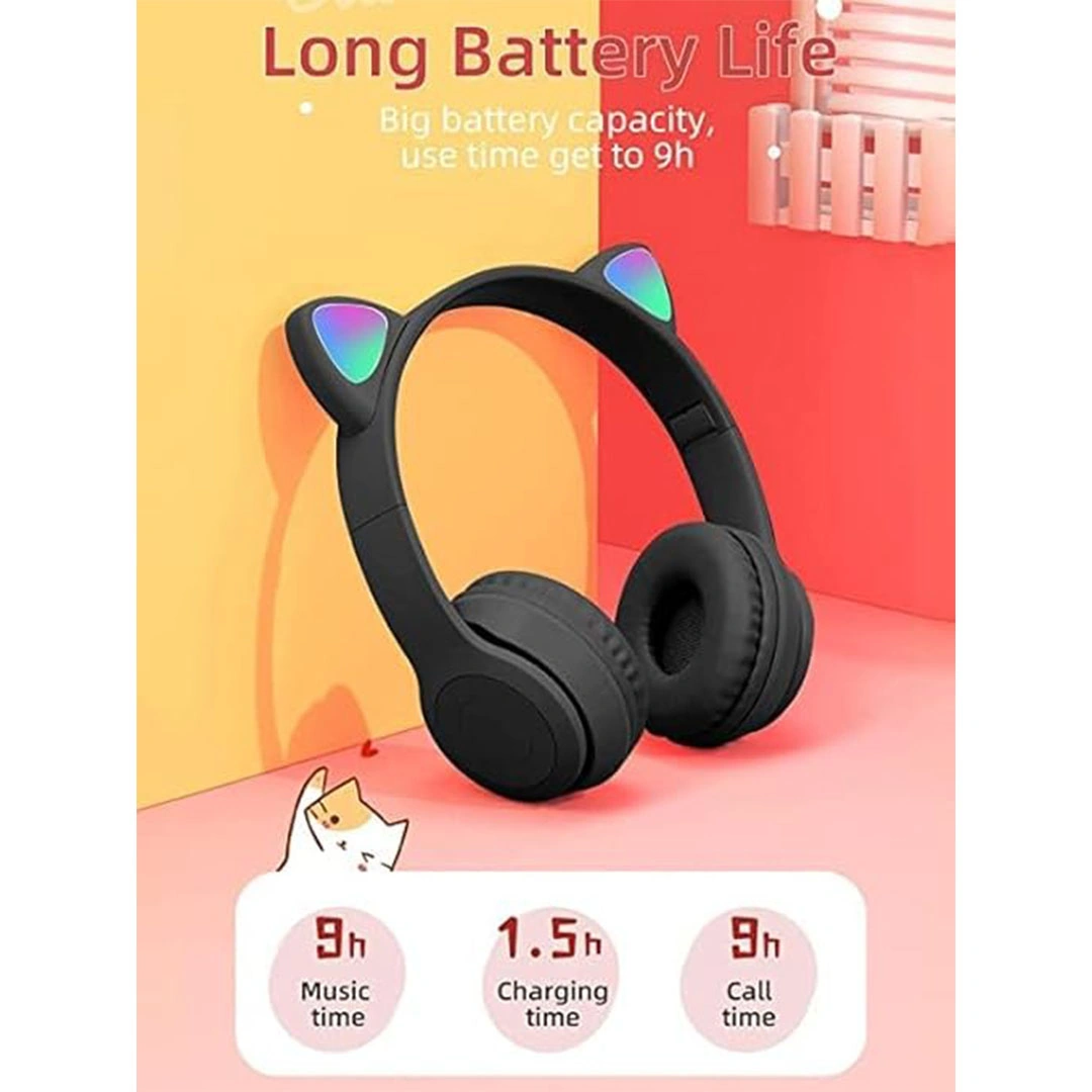 سماعة أذن لاسلكية ستريو - أسود - P47M