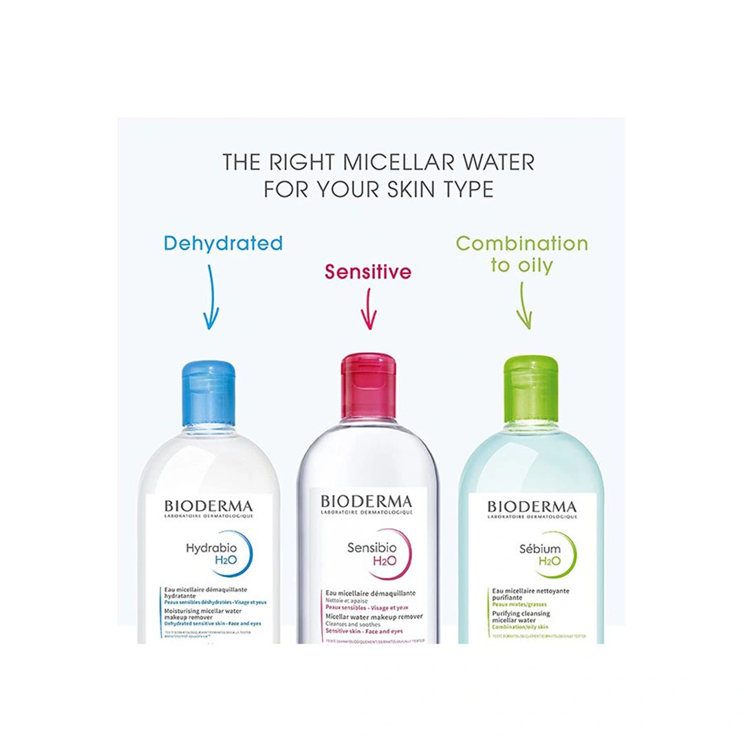 ماء ميسيلار بيوديرما سينسيبيو H2O منظف ومهدئ - 500 مللي