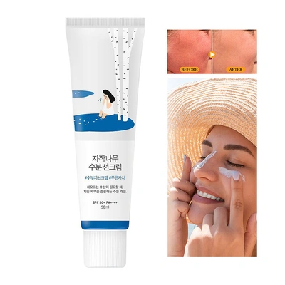 كريم واقي شمس SPF50 بيرش من راوند لاب حماية وترطيب - 50 مللي