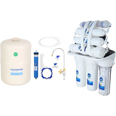 فلتر مياه تانك باور بلس بالخزان - 7 مراحل - أبيض