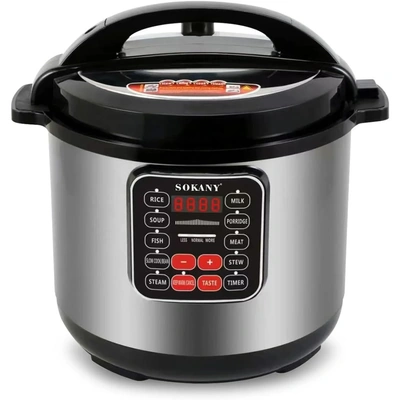 SK-2405- حله طهى ضغط - 11لتر- 1600وات - أسود/فضي