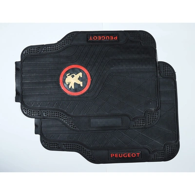 طقم دواسات لسيارة بيجو - أسود - 5 قطع