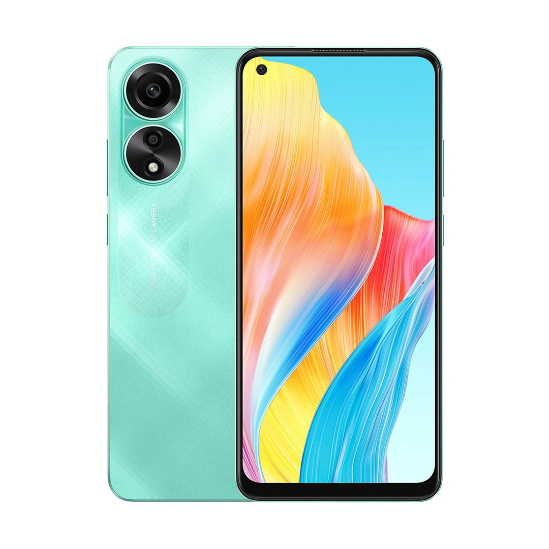 اوبو A78 موبايل - 256/8 جيجا - شريحتين - 4G - أخضر - iq-23