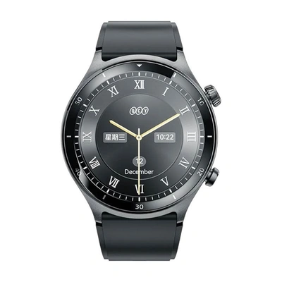 ساعة ذكية GT Active - QCY - شاشة اموليد 1.43 بوصة - ساعة اتصال - أسود