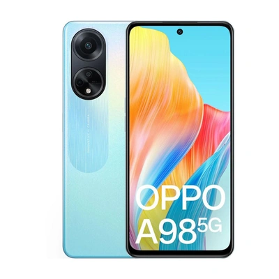 أوبو A98 موبايل - 256/8 جيجا - شريحتين - 5G - أزرق - IQ-23