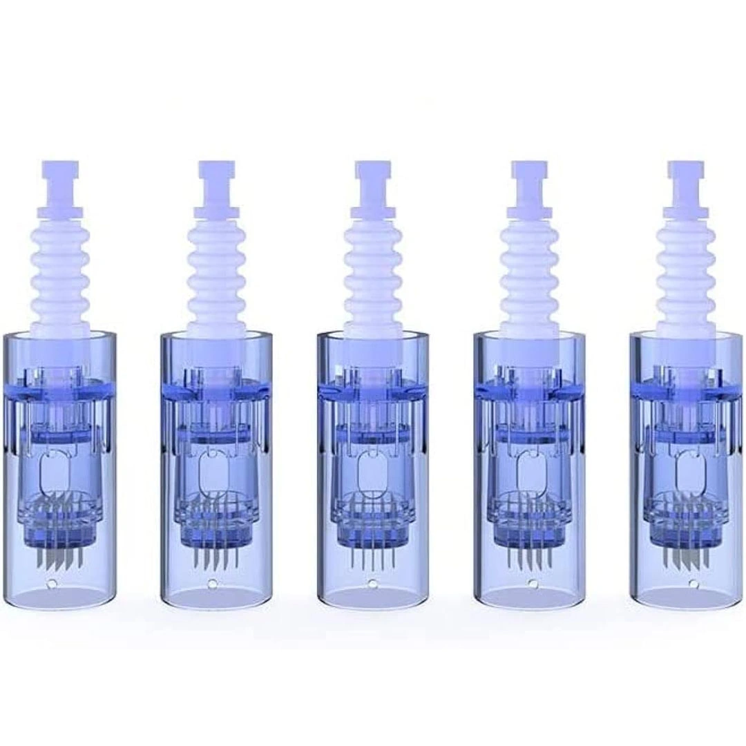 ابرة ديرما بن للعناية بالبشرة - 12 إبرة - 5 قطع - أزرق