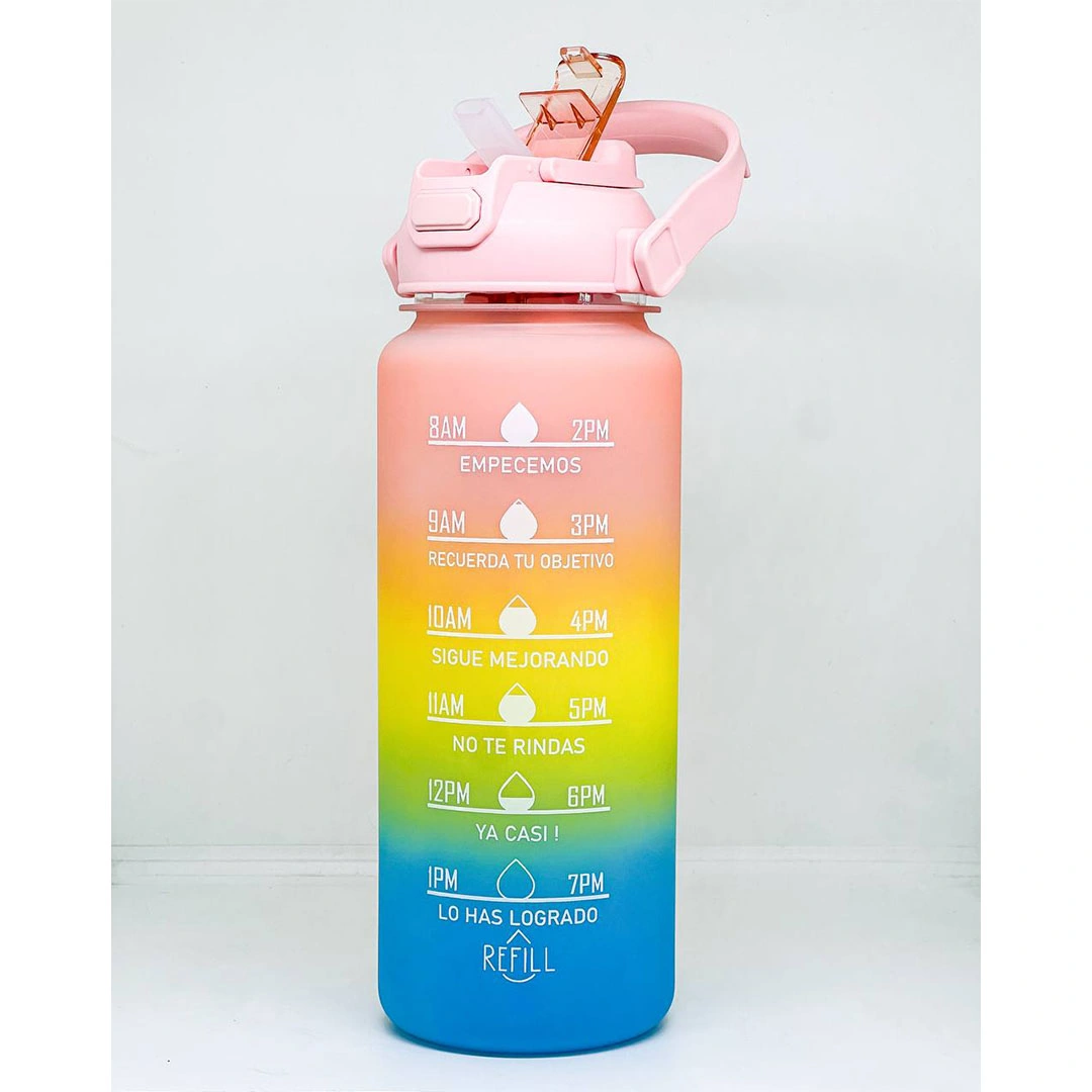 مجموعة زجاجات مياة احجام مختلفة - متعدد الألوان