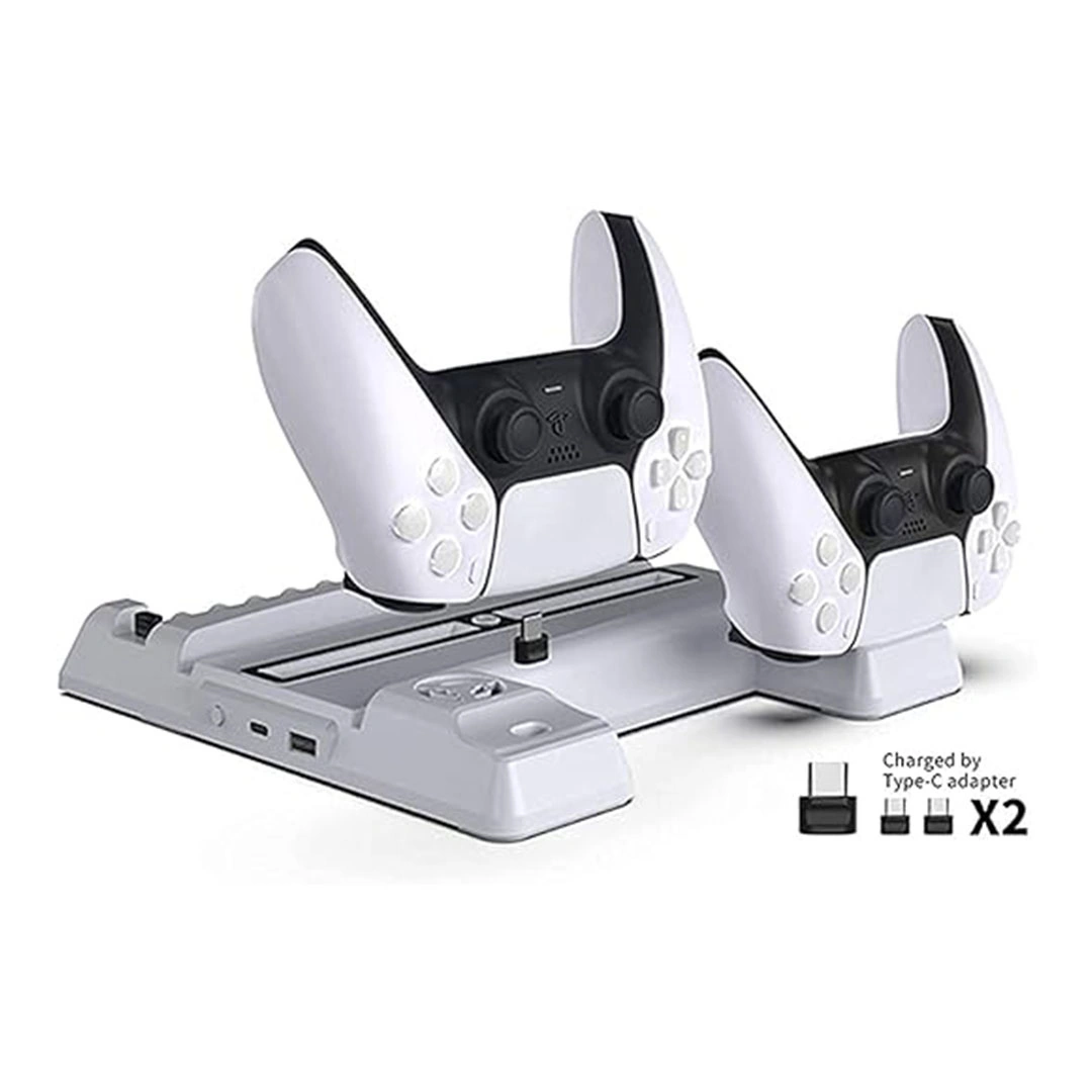 PS5 قاعدة تحكم لشحن الدراعات الاسلكية مع مروحة تبريد - Tp5-0593