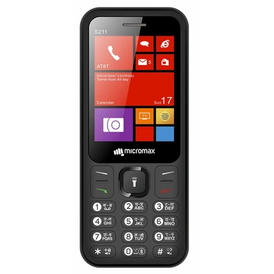 موبايل مايكروماكس S211 - ثنائي الشريحة - أسود