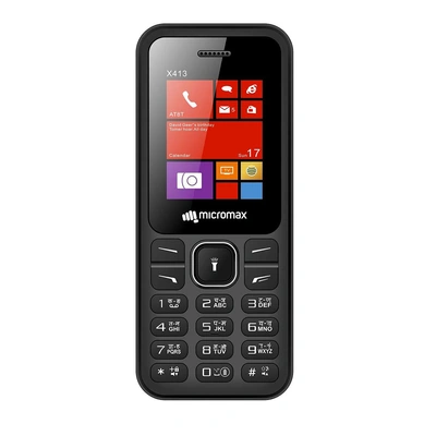 موبايل مايكروماكس X413 - ثنائي الشريحة - أسود
