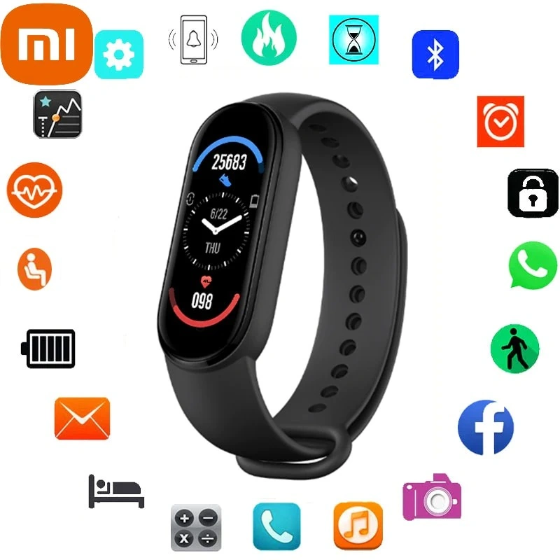 ساعة شاومى سمارت باند 6 - أسود