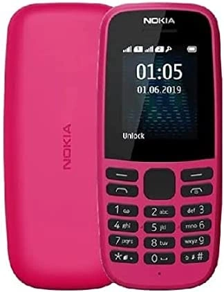 نوكيا 105 - 4/4 جيجا - شريحتين - 2G - بينك