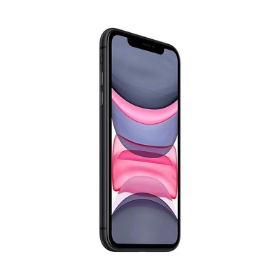 موبايل ايفون 11 - 4/128 جيجا - بشريحتين - 4G - أسود - TB-055