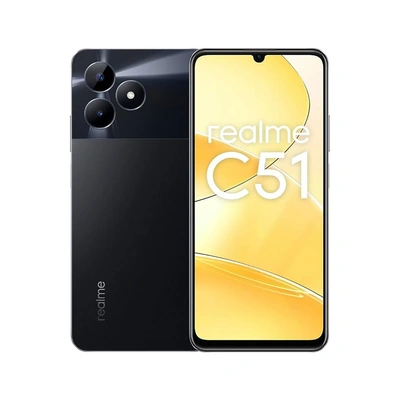 ريلمي C51 موبايل - 128/4 - شريحتين - 4G - أسود - tb-36