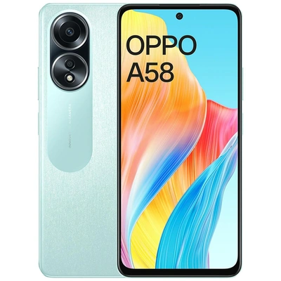 اوبو A58 موبايل - 128/8 جيجا - شريحتين - 4G - أخضر - tb-26