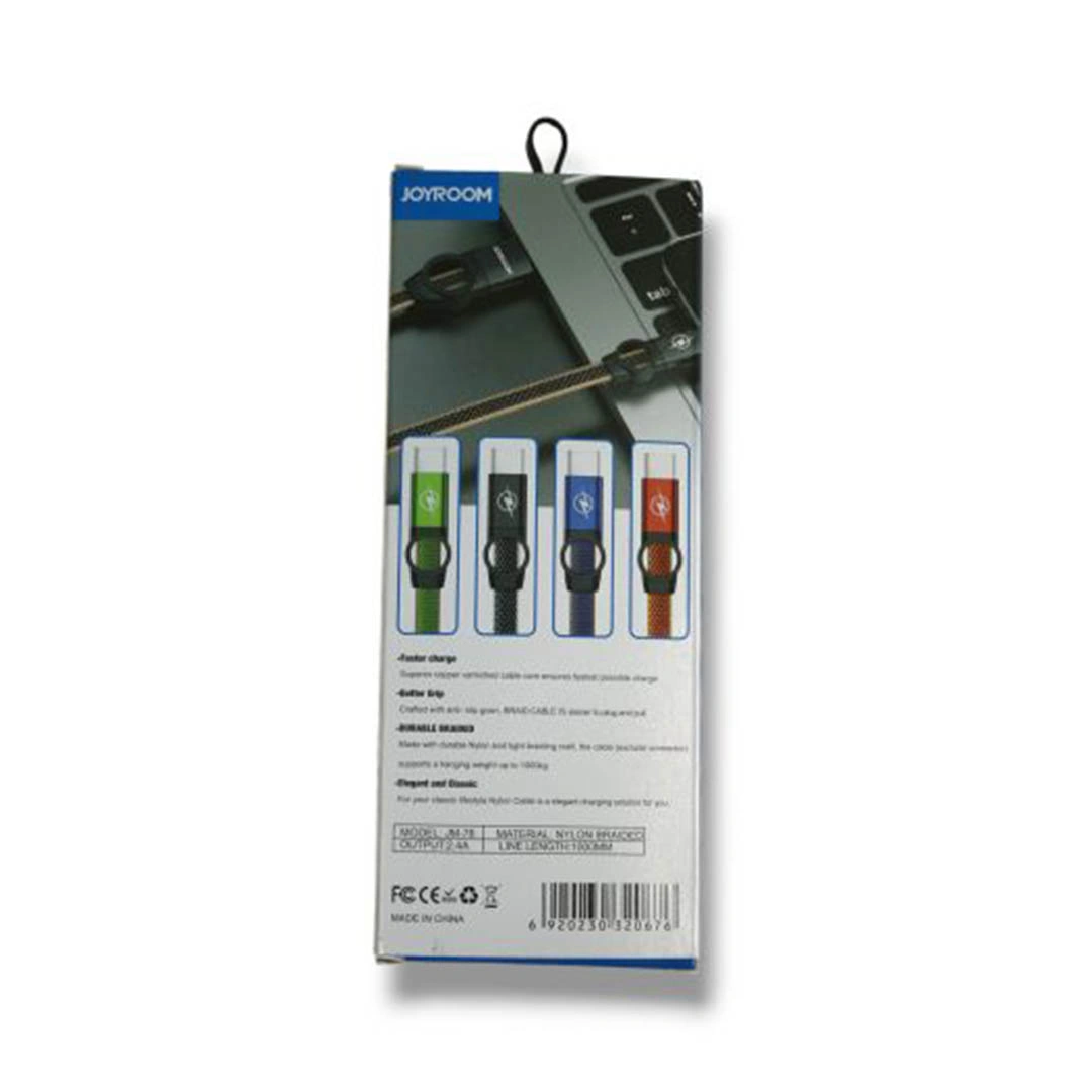 كابل شحن USB / Type C - 1 متر - متعدد الالوان