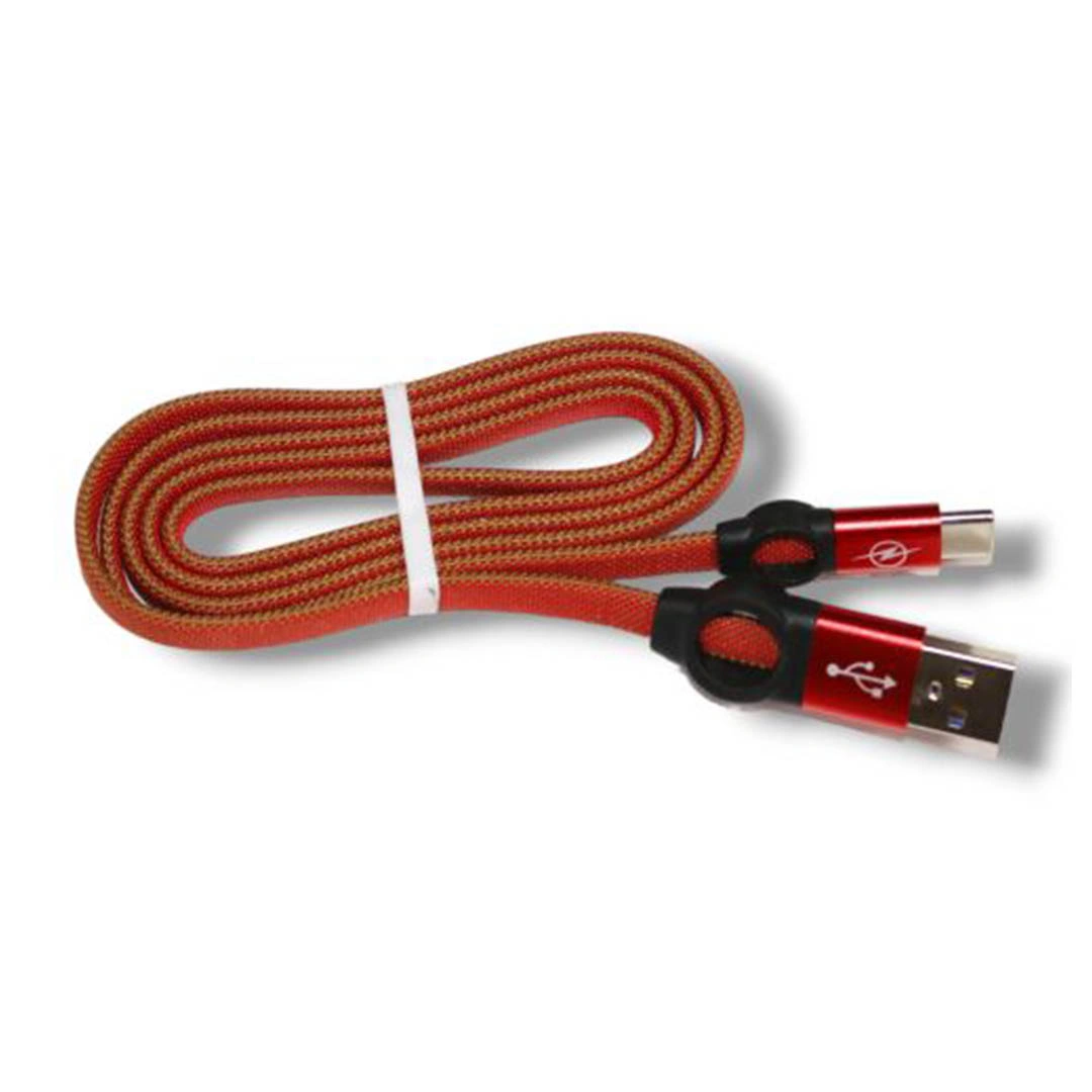 كابل شحن USB / Type C - 1 متر - متعدد الالوان