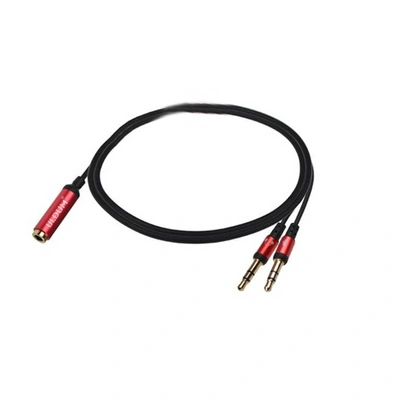 كابل مقسم صوت لسماعات الرأس والميكروفون - 80 سم