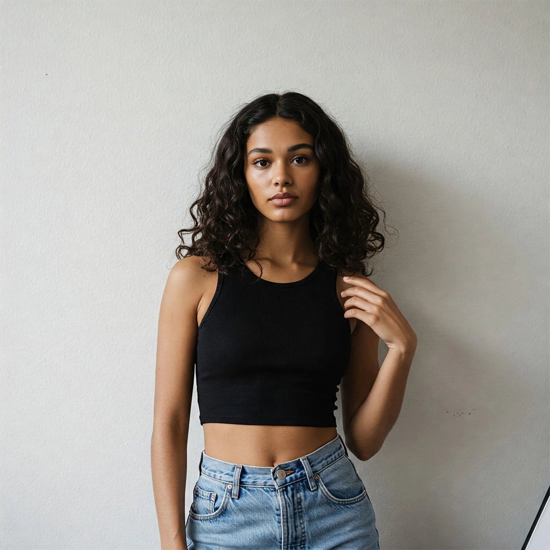 كروب توب حريمي قطن