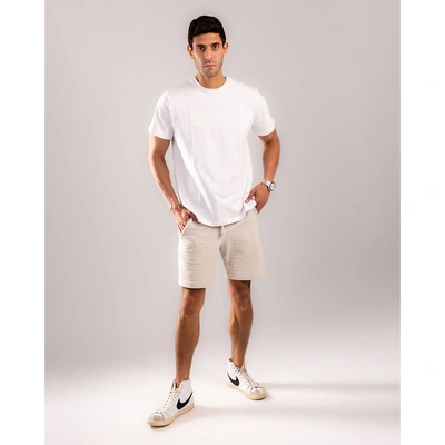 تيشيرت رجالي قطن - أبيض