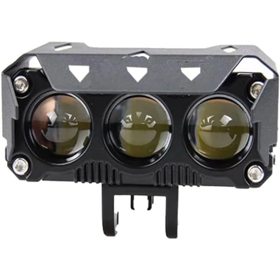 ليد بار 3 عدسة قوي جدا سهل التركيب جسم معدني - 3 مود اضاءة