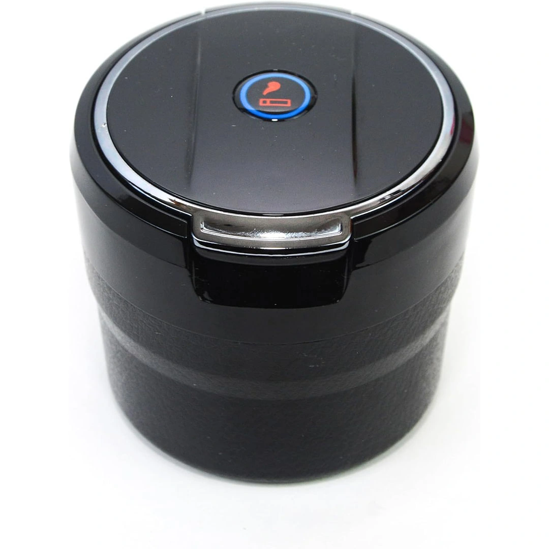 طفاية عربية جسم سيراميك من الداخل واضاءة ليد - اسود