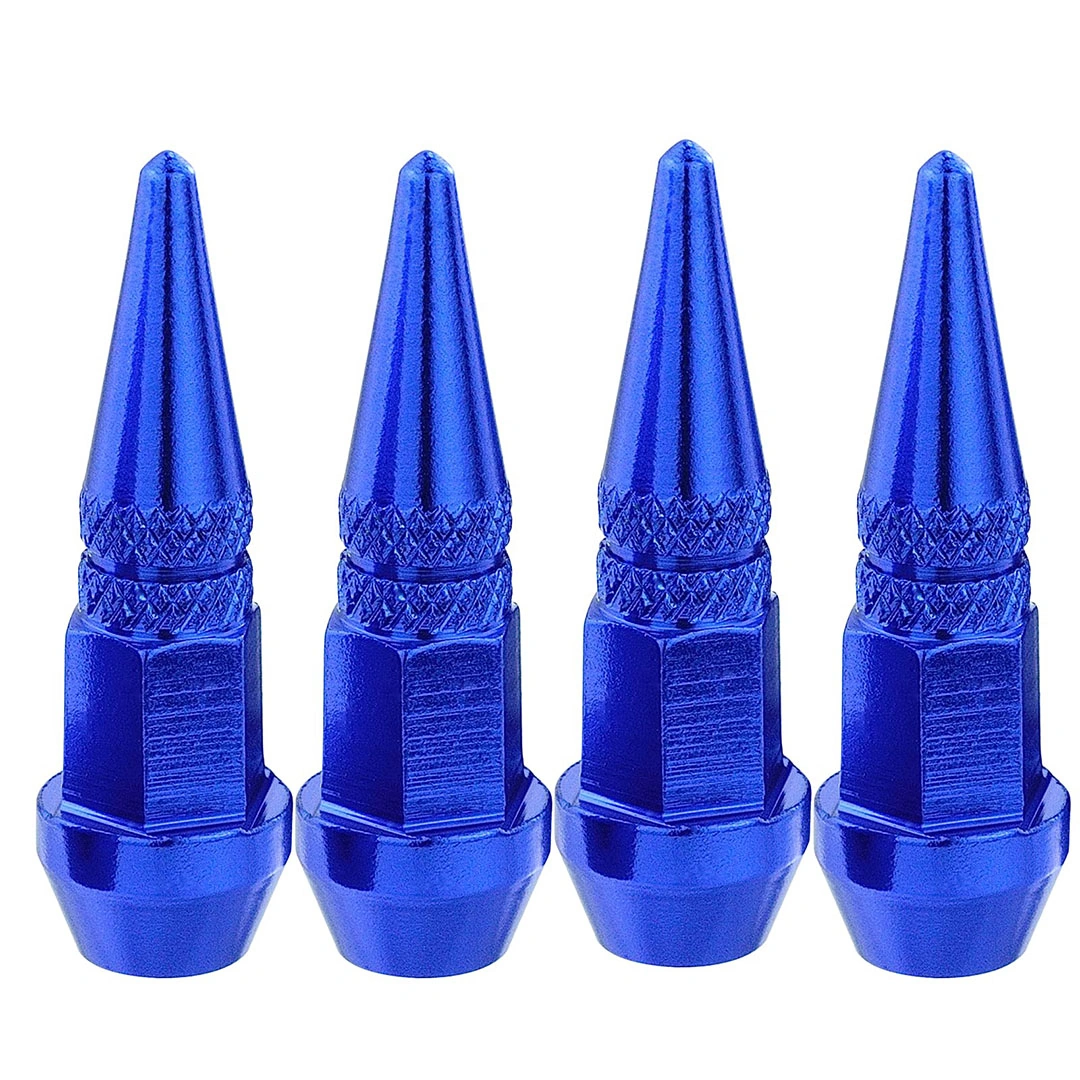 غطاء بلف معدني - 4 قطع - أزرق