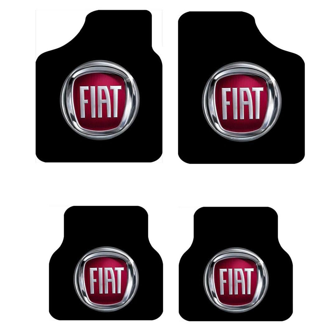 دواسة للسيارة - فيات - 4 قطع - أسود