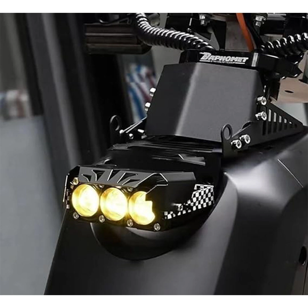 ليد بار 3 عدسة قوي جدا سهل التركيب جسم معدني - 3 مود اضاءة