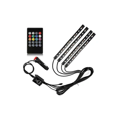 شريط ليد لصالون و دواسات السيارة - 8 الوان - 12 ليد