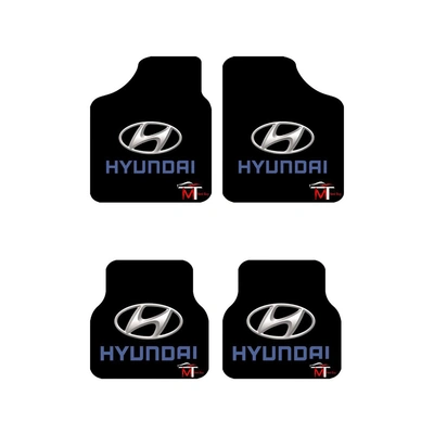 دواسة للسيارة - هيونداي - 4 قطع - أسود