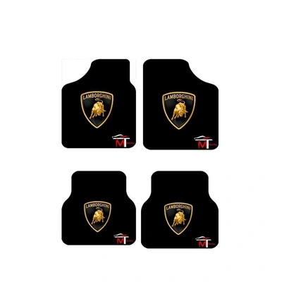 دواسة للسيارة - لامبورغيني - 4 قطع - أسود