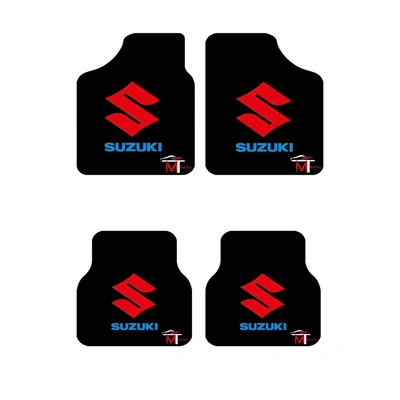 دواسة للسيارة - سكودا - 4 قطع - أسود