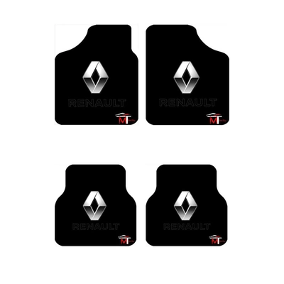 دواسة للسيارة - رينو - 4 قطع - أسود