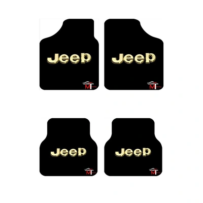 دواسة للسيارة - جيب - 4 قطع - أسود