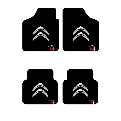 دواسة للسيارة - سيتروين - 4 قطع - أسود