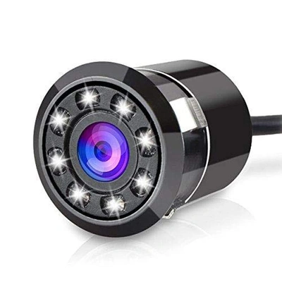 كاميرا الرؤية الخلفية للسيارات - 8 لمبات ليد - أسود