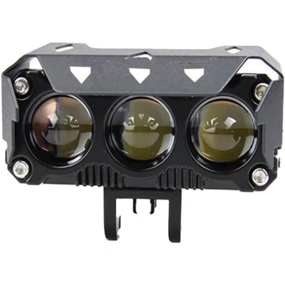 ليد بار 3 عدسة قوي جدا سهل التركيب جسم معدني - 3 مود اضاءة