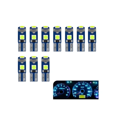 طقم لمبات 10ليد- 12v - للاسخدام المتعدد - أزرق فاتح