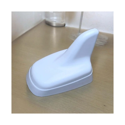 اريال هوائي للسيارة بلاستيك - شكل زعنفة القرش - أبيض