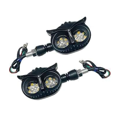 لمبة اشارة شكل بومة للموتوسيكل - 2 قطعة