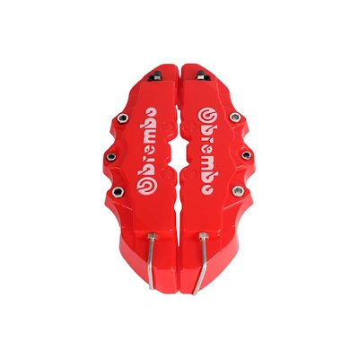 غطاء تيل فرامل - 2 قطعة - مقاس L - أحمر