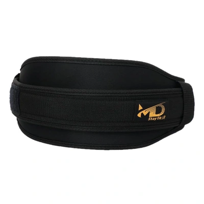 حزام جيم لرفع الاثقال من قماش متين داعم لفقرات الظهر - L