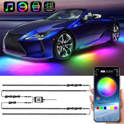 شريط إضاءة LED خارجي للسيارة - متعدد الألوان