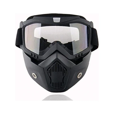 ماسك موتسيكل كامل نضارة شفافة