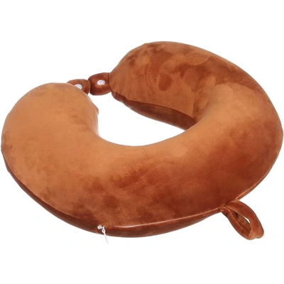 مخده للرقبه من الفوم - بني